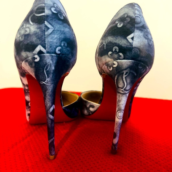 💥Christian Louboutin💥Tri-Colour Denim Pumps - Picture 5 of 8
